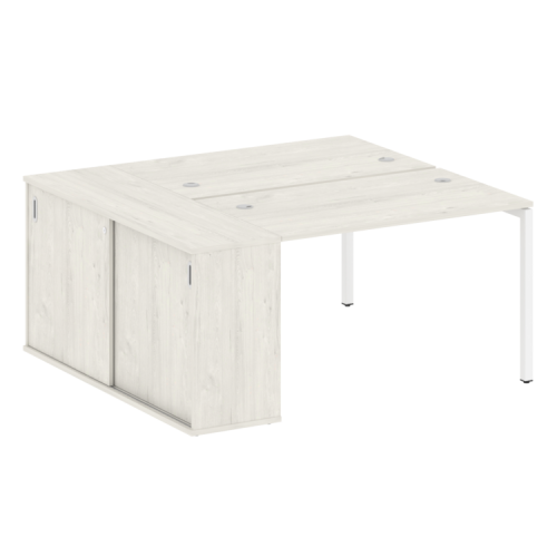 Бенч-система с шкафом-купе на П-обр. м/к Metal System Quattro 40БП.РС-СШК-1.2 фото 7