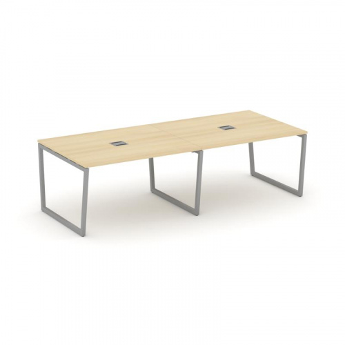 Style Project Стол переговорный SN-4T2.SPRG-043 Акация Лорка/Металл Антрацит/Заглушка Металл Антраци фото 20