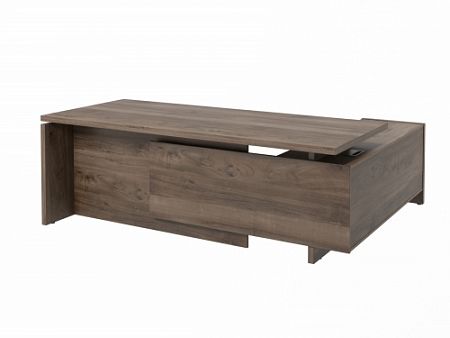 Стол с опорной тумбой FB-121L.DD Орех Пацифик Табак