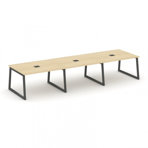 Style Project Стол переговорный SN-5T1.SPRG-052 Акация Лорка/Металл Антрацит/Заглушка Металл Антраци фото 28