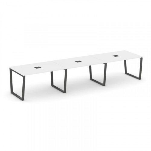 Style Project Стол переговорный SN-6T2.SPRG-022 Акация Лорка/Металл Антрацит/Заглушка Металл Антраци фото 26