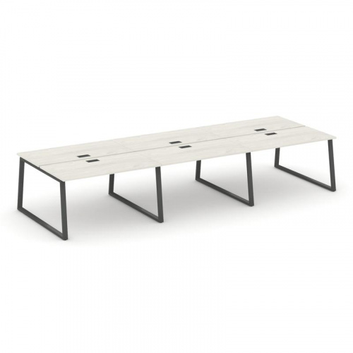 Style Project Рабочая станция 2-х сторон. SN-6T1.DRS-083 Акация Лорка/Металл Антрацит/Заглушка Пласт фото 24