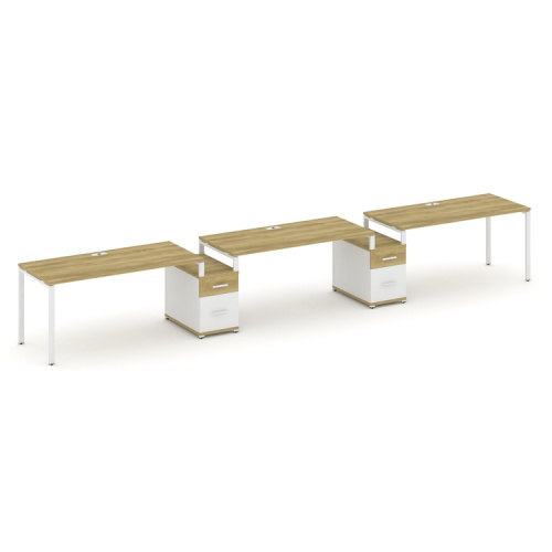 Бенч-система на 3 места с 2 опорными тумбами Concept CN.ORS-332 фото 11