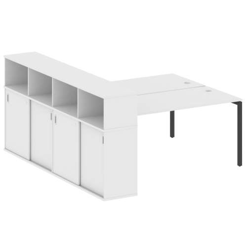 Бенч-система с шкафом-купе на П-обр. м/к Metal System Quattro 40БП.РС-СШК-4.4 фото 13 Бенч-система с шкафом-купе на П-обр. м/к Metal System Quattro 40БП.РС-СШК-4.4 фото 13