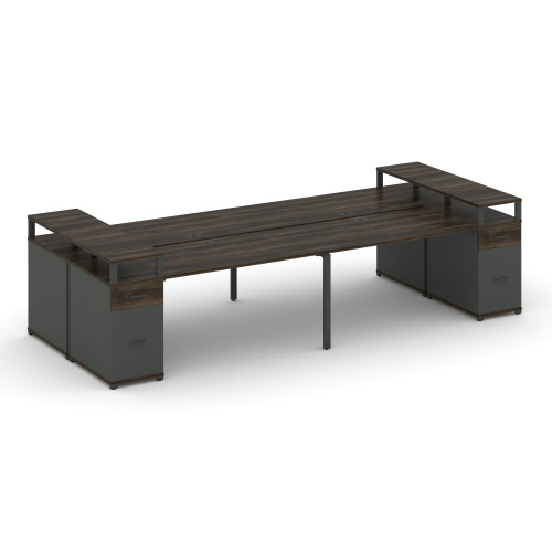 Бенч-система на 4 места с 2 опорными тумбами Concept CN.DRS-446 фото 3