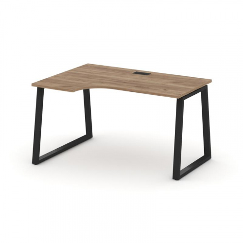 Style Project Стол рабочий эргоном. SN-6T1.SPA-021(L) Акация Лорка/Металл Антрацит/Заглушка Пластик фото 5 Style Project Стол рабочий эргоном. SN-6T1.SPA-021(L) Акация Лорка/Металл Антрацит/Заглушка Пластик фото 5