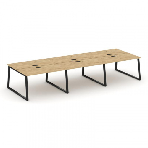 Style Project Рабочая станция 2-х сторон. SN-6T1.DRS-083 Акация Лорка/Металл Антрацит/Заглушка Пласт