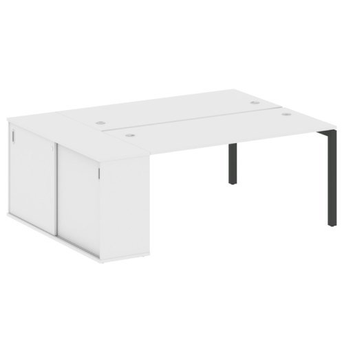 Бенч-система с шкафом-купе на П-обр. м/к Metal System Quattro 50БП.РС-СШК-1.4 фото 14