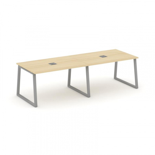 Style Project Стол переговорный SN-6T1.SPRG-011 Акация Лорка/Металл Антрацит/Заглушка Металл Антраци фото 21