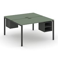 Бенч-система на 2 места с подвесными тумбами Concept CN.DRS-108