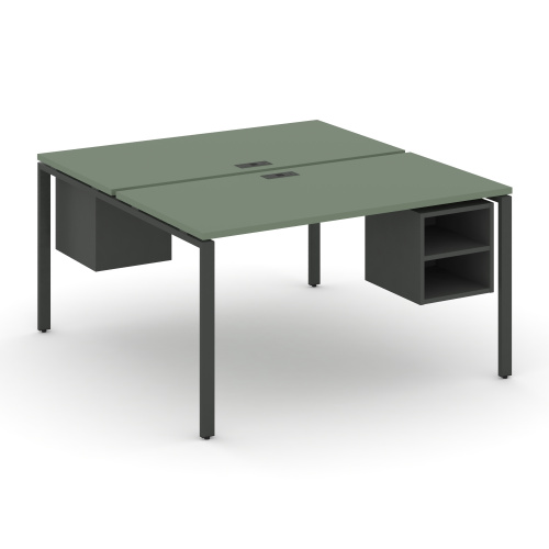 Бенч-система на 2 места с подвесными тумбами Concept CN.DRS-108