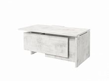 Стол с опорной тумбой FI-117R.DD Хромикс белый