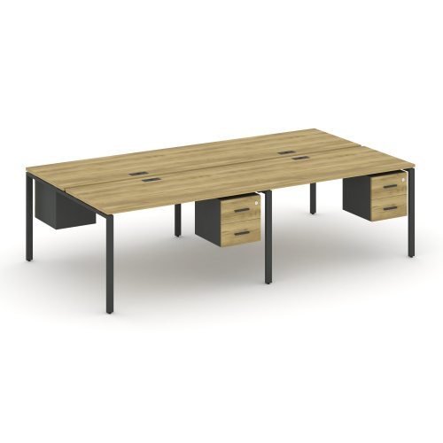 Бенч-система на 4 места с подвесными тумбами Concept CN.DRS-133 фото 4