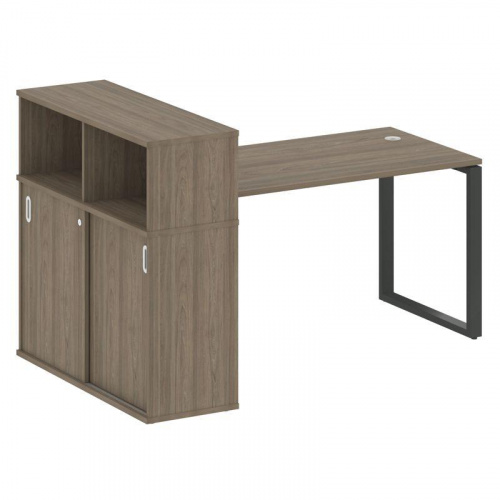 Стол письменный с шкафом-купе на О-обр. м/к Metal System БО.РС-СШК-3.3 фото 2