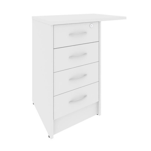 Тумба приставная на 4 ящика с замком Riva А.ТП-4.3F-S фото 8