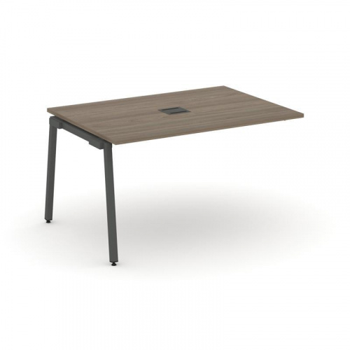 Style Project Проходной наб. элем. перег. стола SN-4A.NSPRG-001 Дуб Наварра/Металл Белый 980*980*750 фото 26