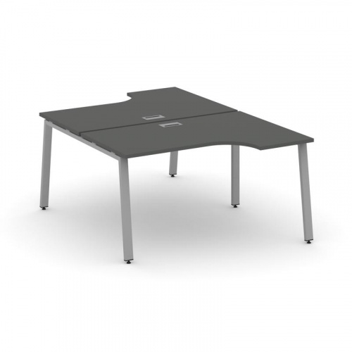 Style Project Рабочая станция эргоном. SN-6A.DRPA-011 Дуб Наварра/Металл Антрацит 1380*1432/1992*750