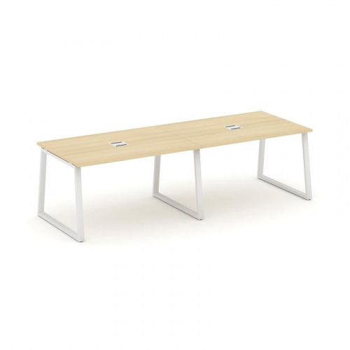 Style Project Стол переговорный SN-6T1.SPRG-011 Акация Лорка/Металл Антрацит/Заглушка Металл Антраци фото 22