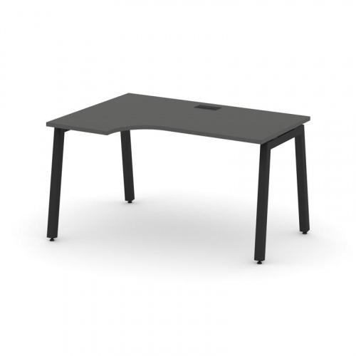 Style Project Стол рабочий эргоном. SN-5A.SPA-021(L) Дуб Табак/Металл Белый 1380*800/980*750 фото 2