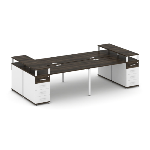 Бенч-система на 4 места с 2 опорными тумбами Concept CN.DRS-442 фото 10 Бенч-система на 4 места с 2 опорными тумбами Concept CN.DRS-442 фото 10