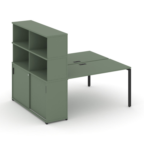 Бенч-система с опорным шкафом-купе с надставкой Concept CN.DRS-241 Бенч-система с опорным шкафом-купе с надставкой Concept CN.DRS-241