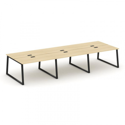 Style Project Рабочая станция 2-х сторон. SN-6T1.DRS-083 Акация Лорка/Металл Антрацит/Заглушка Пласт фото 8