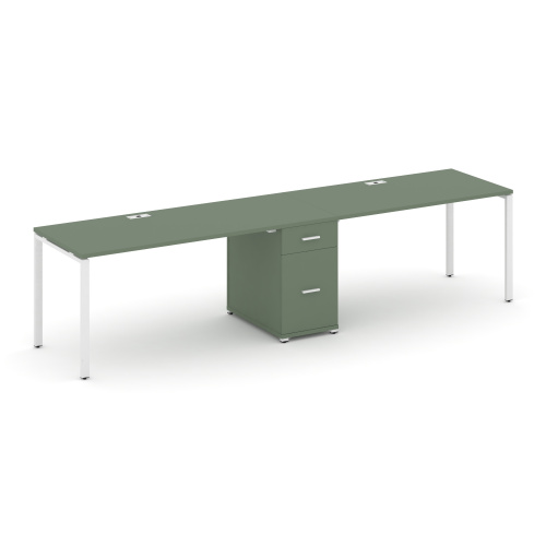 Бенч-система на 2 места с 1 опорной тумбой Concept CN.ORS-406