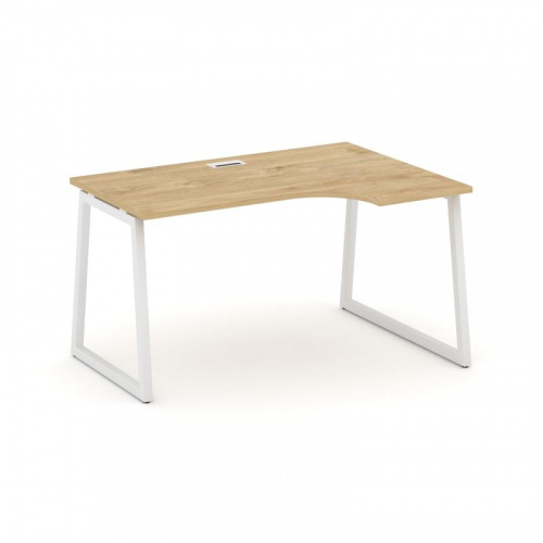 Style Project Стол рабочий эргоном. SN-4T1.SPA-022(R) Акация Лорка/Металл Антрацит/Заглушка Пластик фото 3 Style Project Стол рабочий эргоном. SN-4T1.SPA-022(R) Акация Лорка/Металл Антрацит/Заглушка Пластик фото 3