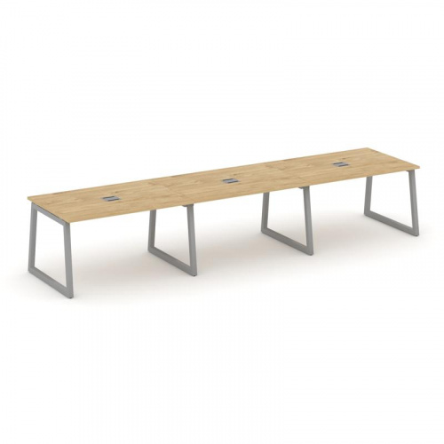 Style Project Стол переговорный SN-5T1.SPRG-021 Акация Лорка/Металл Антрацит/Заглушка Металл Антраци фото 2