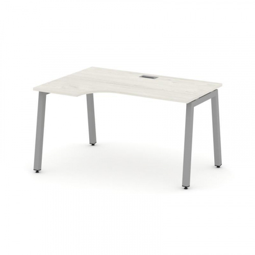 Style Project Стол рабочий эргоном. SN-5A.SPA-021(L) Дуб Табак/Металл Белый 1380*800/980*750 фото 12