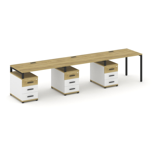 Бенч-система на 3 места с 3 опорными тумбами Concept CN.ORS-342 фото 6