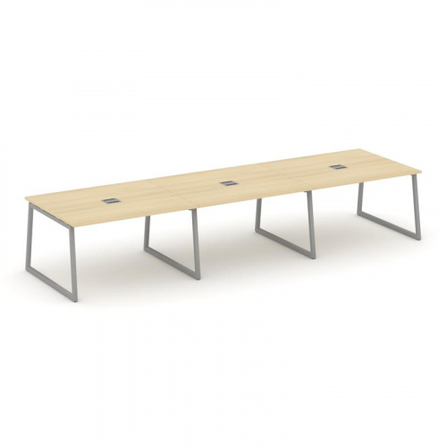 Style Project Стол переговорный SN-4T1.SPRG-054 Акация Лорка/Металл Антрацит/Заглушка Металл Антраци фото 21