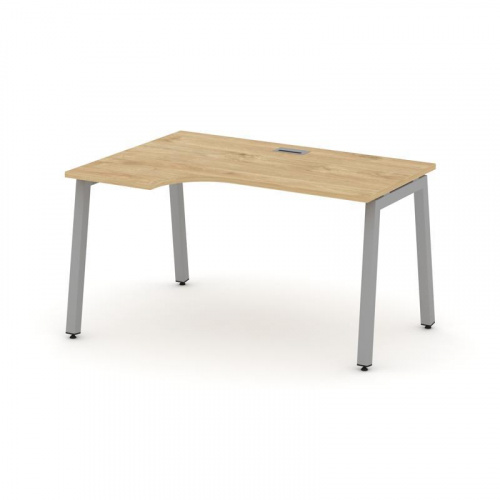 Style Project Стол рабочий эргоном. SN-5A.SPA-021(L) Дуб Табак/Металл Белый 1380*800/980*750 фото 13