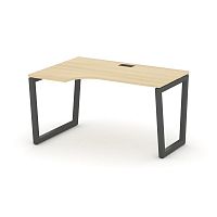 Style Project Стол рабочий эргоном. SN-5T2.SPA-001(L) Акация Лорка/Металл Антрацит/Заглушка Пластик
