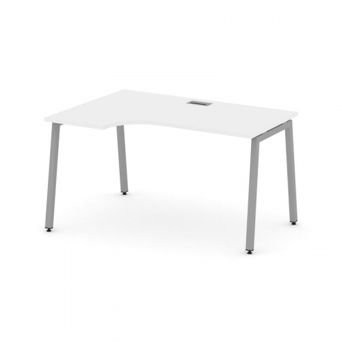 Style Project Стол рабочий эргоном. SN-4A.SPA-002(L) Белый/Металл Антрацит 1580*600/980*750 фото 2