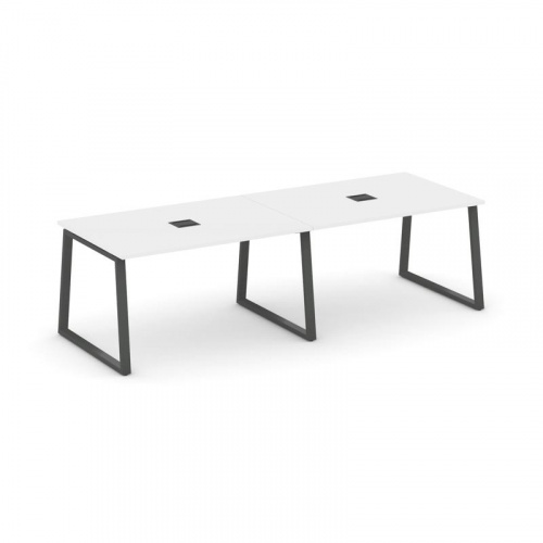 Style Project Стол переговорный SN-6T1.SPRG-011 Акация Лорка/Металл Антрацит/Заглушка Металл Антраци фото 26