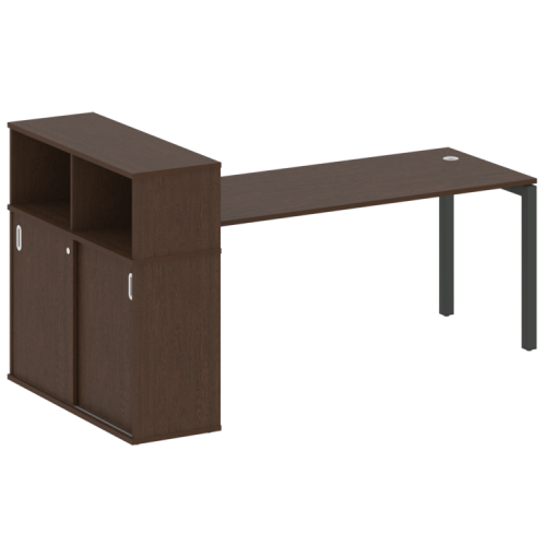 Стол офисный с шкафом-купе на П-обр. м/к Metal System Quattro 50БП.РС-СШК-3.5 фото 13