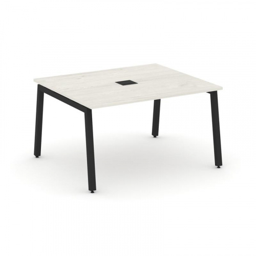 Style Project Стол переговорный SN-5A.SPRG-032 Акация Лорка/Металл Белый 1180*1180*750