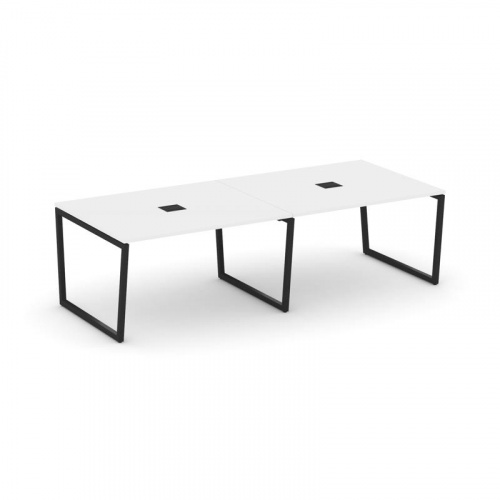 Style Project Стол переговорный SN-4T2.SPRG-043 Акация Лорка/Металл Антрацит/Заглушка Металл Антраци фото 5