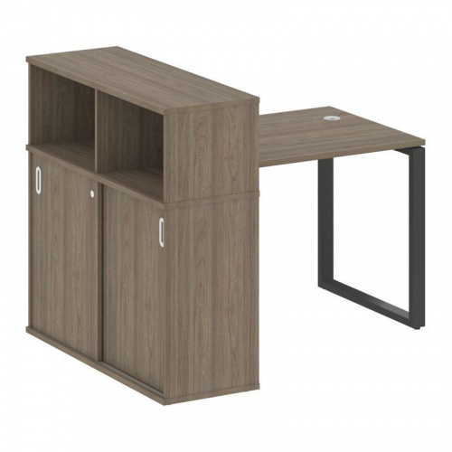 Стол письменный с шкафом-купе на О-обр. м/к Metal System БО.РС-СШК-3.1 фото 2