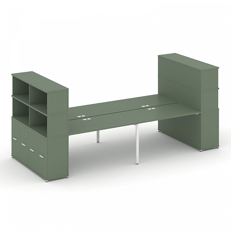 Бенч-система с опорными распашными шкафами Concept CN.DRS-274