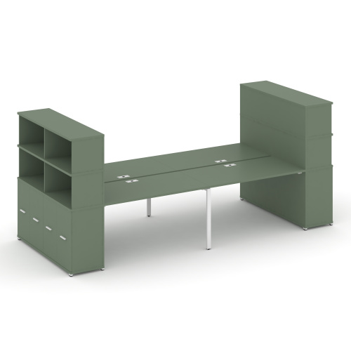 Бенч-система с опорными распашными шкафами Concept CN.DRS-274
