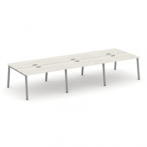 Style Project Рабочая станция 2-х сторон. SN-6A.DRS-063 Дуб Наварра/Металл Белый 4140*1232*750 фото 13