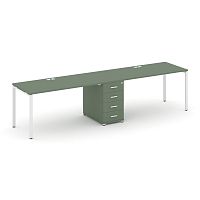 Бенч-система на 2 места с 1 опорной тумбой Concept CN.ORS-403