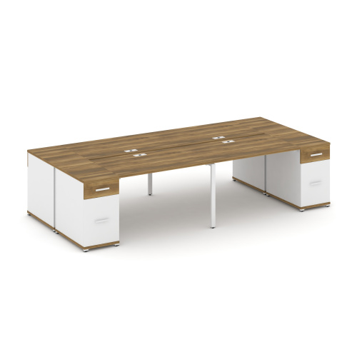 Бенч-система на 4 места с 2 опорными тумбами Concept CN.DRS-430 фото 8