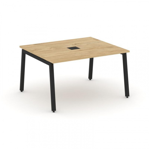 Style Project Стол переговорный SN-5A.SPRG-032 Акация Лорка/Металл Белый 1180*1180*750 фото 3