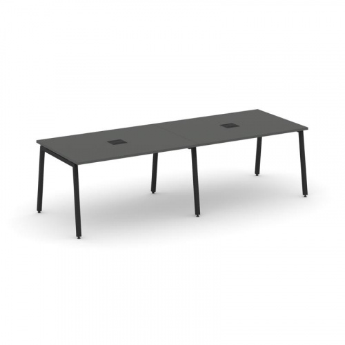 Style Project Стол переговорный SN-4A.SPRG-011 Дуб Табак/Металл Белый 1960*980*750