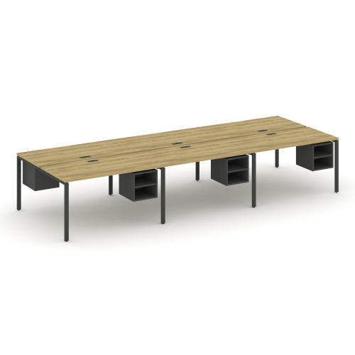 Бенч-система на 6 мест с подвесными тумбами Concept CN.DRS-146 фото 4