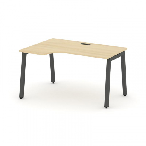 Style Project Стол рабочий эргоном. SN-5A.SPA-021(L) Дуб Табак/Металл Белый 1380*800/980*750 фото 15