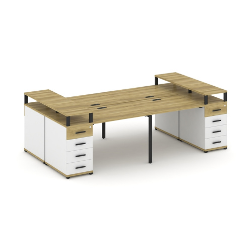 Бенч-система на 4 места с 2 опорными тумбами Concept CN.DRS-441 фото 6